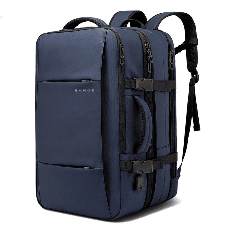 Bange 1908 Αδιάβροχη Τσάντα Πλάτης για Laptop 17.3″ με Θύρα USB σε Μπλε χρώμα